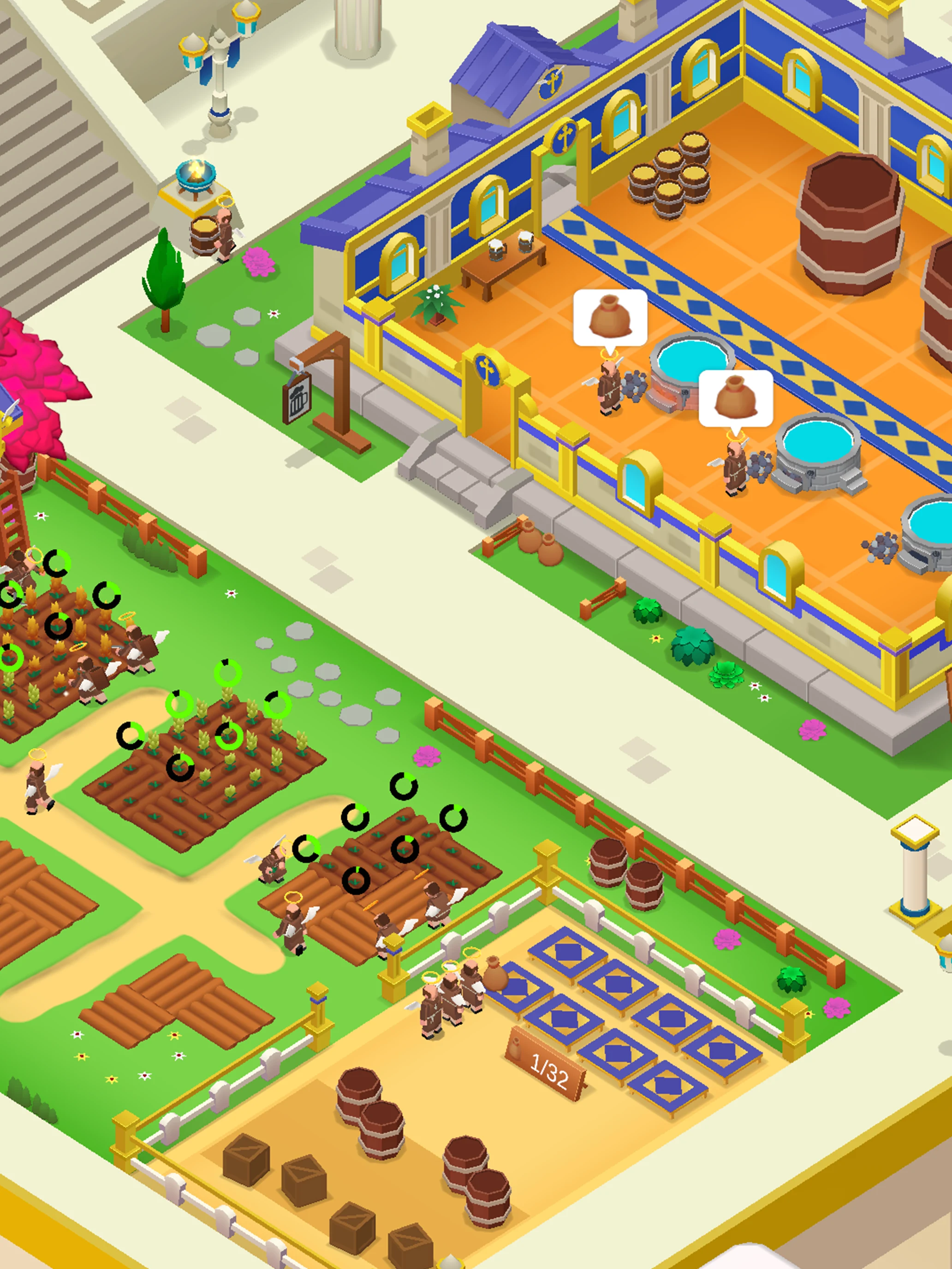 Idle Abbey Tycoon: Help people screenshot