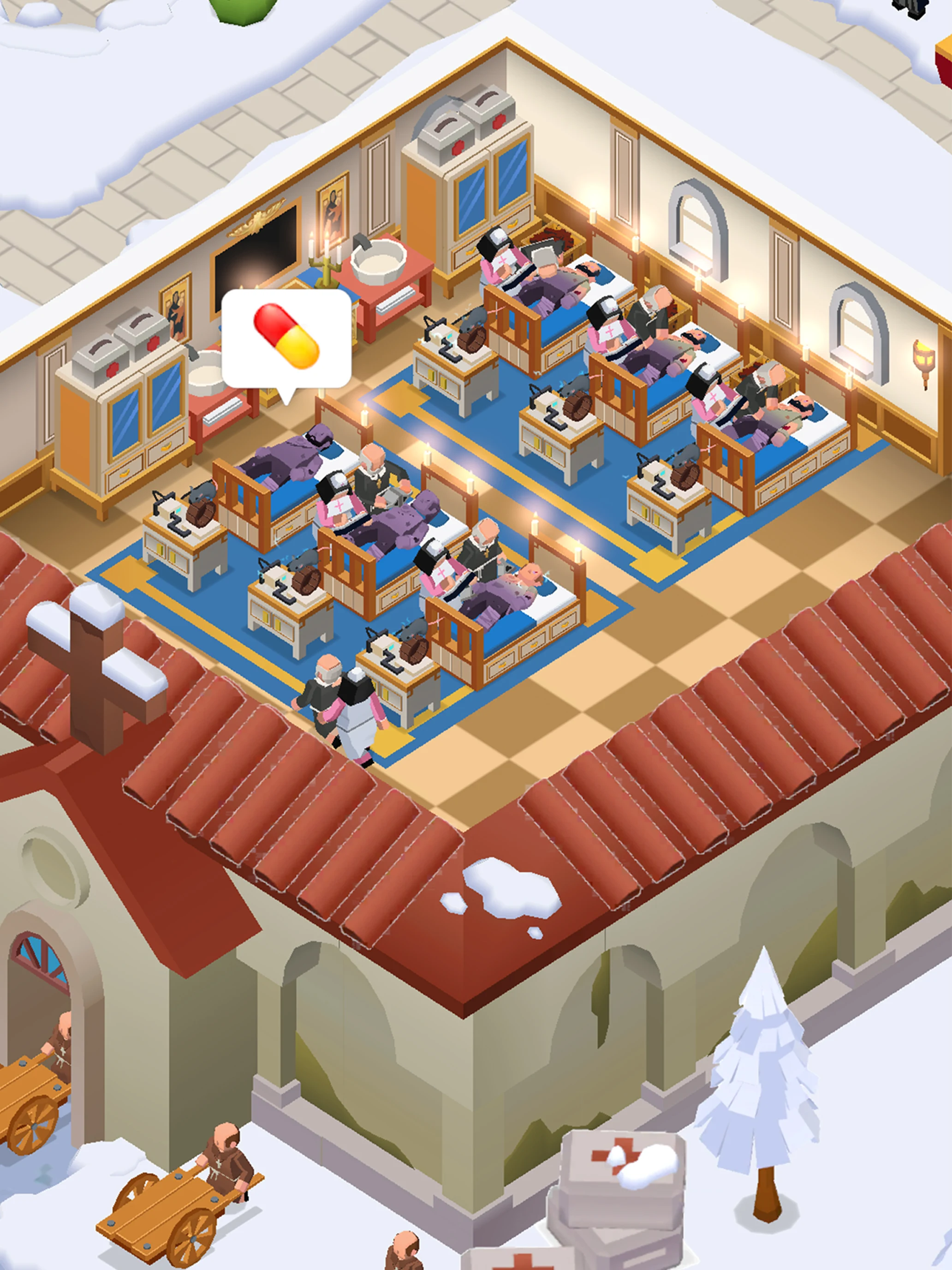 Idle Abbey Tycoon: Help people screenshot