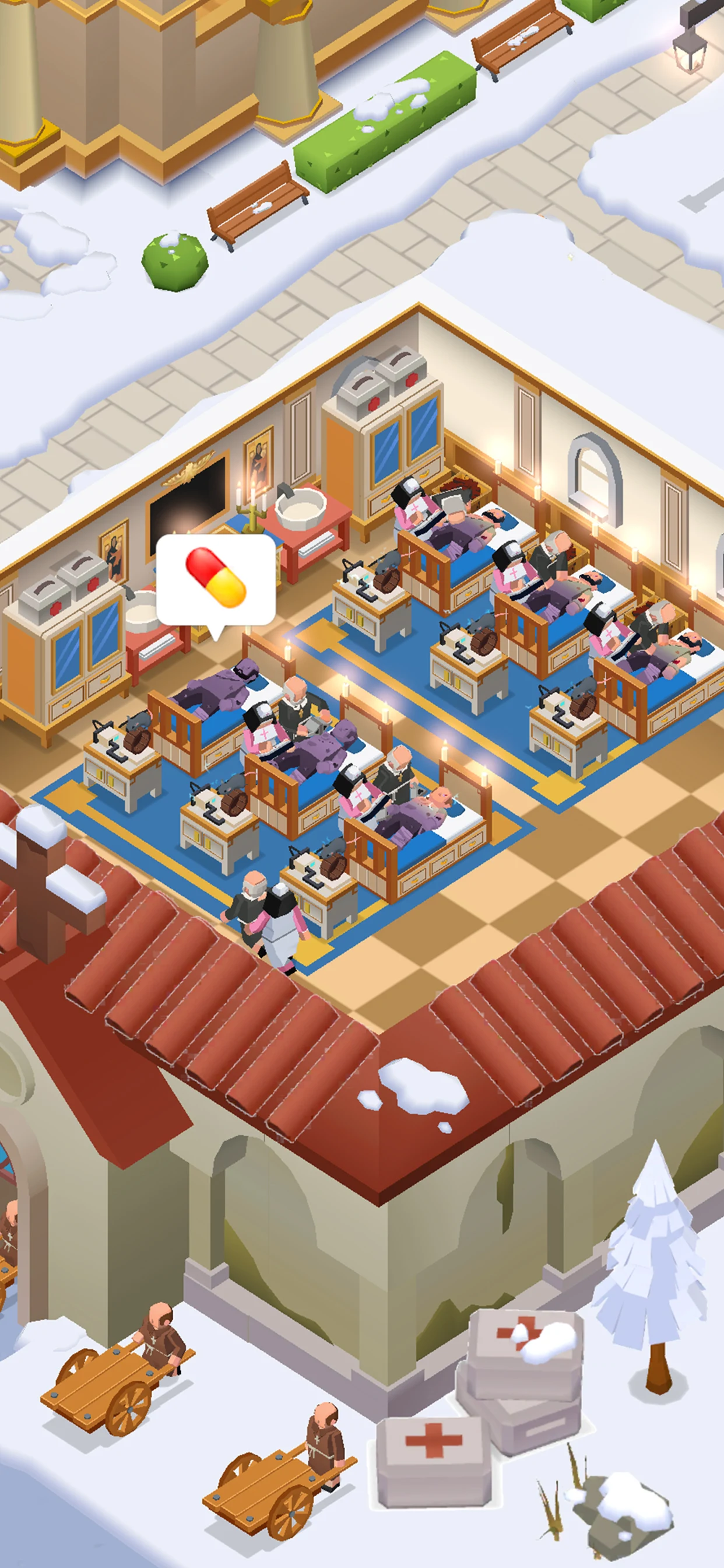 Idle Abbey Tycoon: Help people screenshot